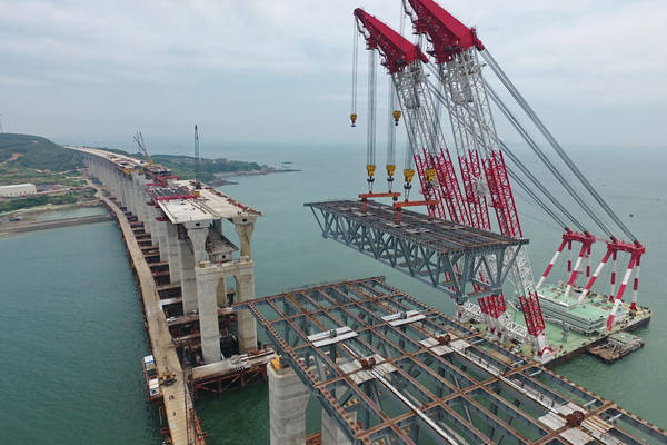 钢结构桥梁检测案例福建平潭铁路跨海大桥