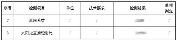 中空玻璃检测项目结果