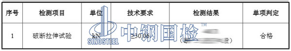 吊索具检测项目结果