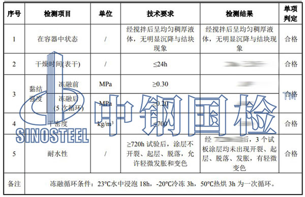 隧道工程检测项目结果