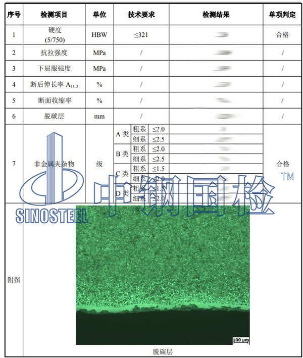 钻杆检测项目结果