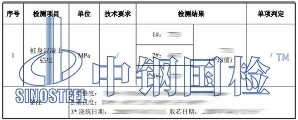 桥梁桩基检测项目结果