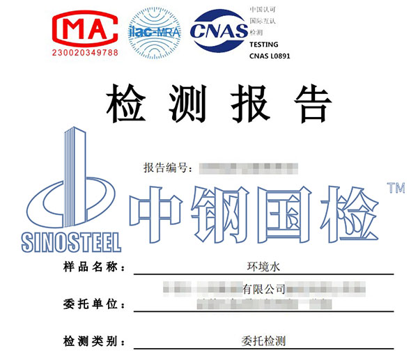 环境水检测报告