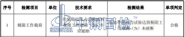柔性环形吊带检测项目结果